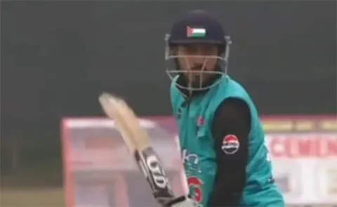 Jammu And Kashmir Cricket Association Breaks Silence On Star Playing With Palestine Flag On Helmet5