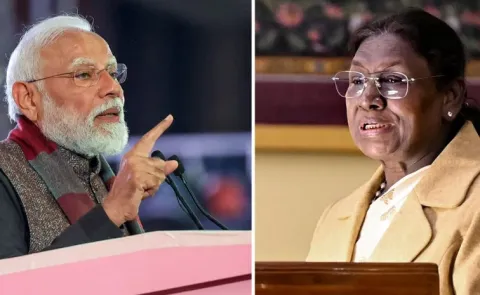 President Murmu PM Modi extend greetings on New Year