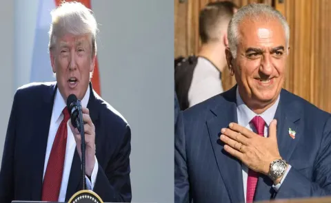 reza pahlavi request to us president donald trump in iran Issue12
