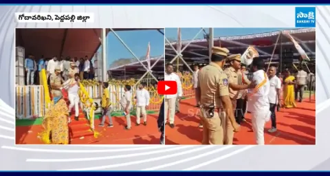 Clash Between Congress Leaders High Tension In Peddapalli  1