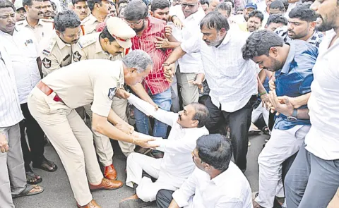 YCP EX Minister Kakani Govardhan Reddy House Arrest: Andhra pradesh