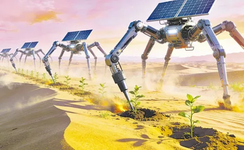 China harnesses technology to green its desertified lands