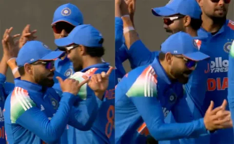  Virat Kohli does 'Nagin Dance' in Vadodara as Phillips perishes to Kuldeep1
