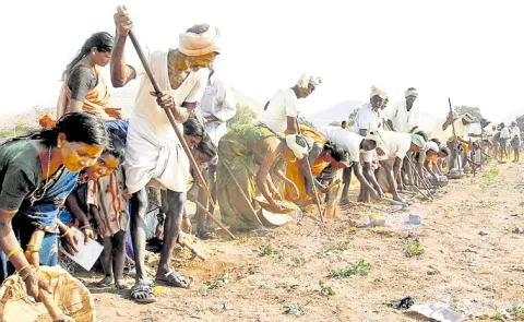 AP Guaranteed Employment Workers Not Paid for Months in Chandrababu Naidu govt