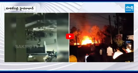 Massive Fire Accident at Kukatpally Gas Center 2