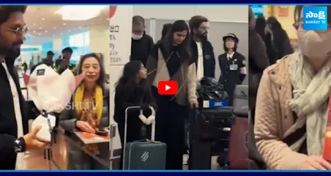 Allu Arjun in Japan Tokyo Along with His Family for Pushpa 2 Release 2