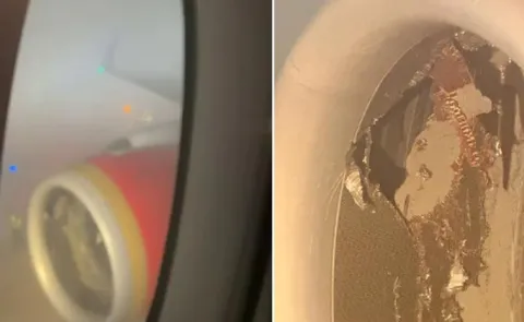 Container enters Air India planes engine