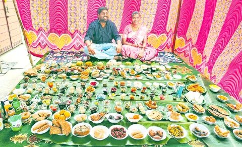 Grand Feast for Newlyweds in Godavari