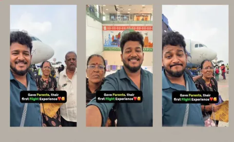 Son Fulfills Parents First Flight Dream Emotonal Video