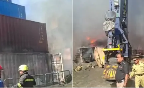 Fire breaks out at Karachi port