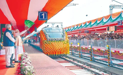 PM Narendra Modi inaugurates India first Vande Bharat sleeper train