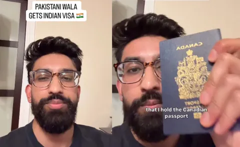 Pakistani Origin Canadian Celebrates Hard Won Indian Visa 