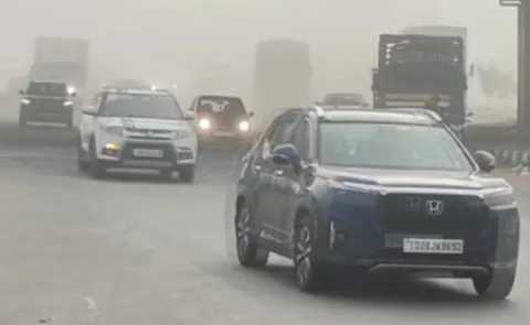 Vehicles Traffic Diversions At NH-65