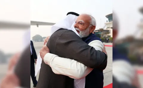 Modi welcomes the UAE President