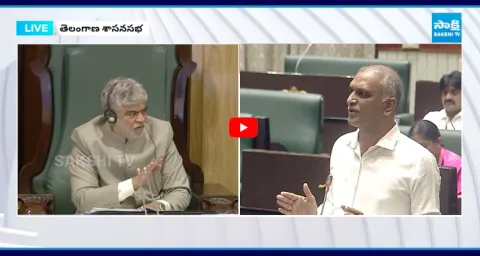 Speaker Gaddam Prasad Kumar Fire On Harish Rao In Assembly 1