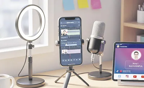 Mobile phone is the basis for content creators