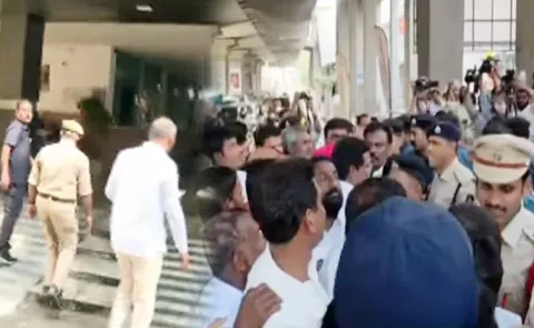 Jubilee Hills Ps: Scuffle Broke Out Between Police And Brs Party Activists