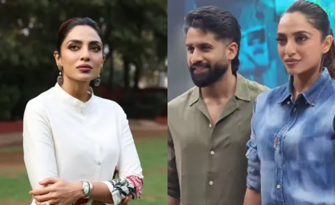 Akkineni Naga chaitanya at  shobitha latest Movie Promotions