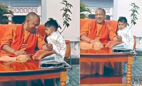 Kid Asks Yogi Adityanath for Chips In A Candid Moment