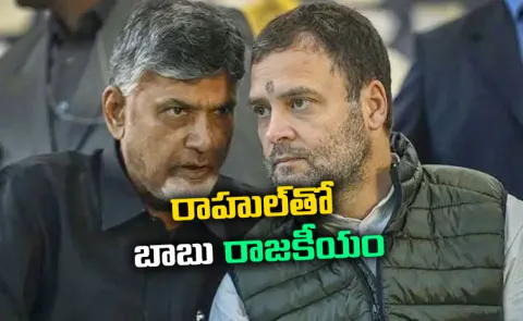 Chandrababu Naidu Politics With Rahul Gandhi Congress Party