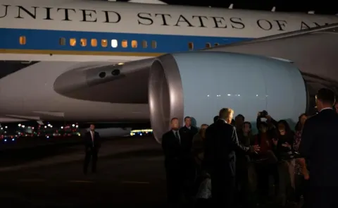 Trump Plane U Turn After Power Supply Issue