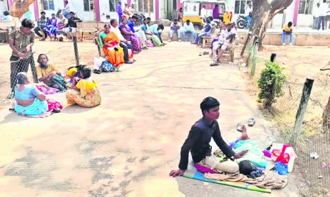 ● చెట్ల కిందే సేద.. రోగుల సహాయకుల వ్యథ