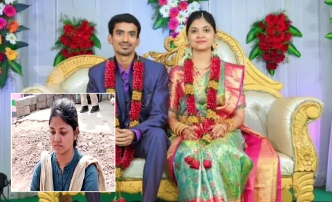 Wife Protest In Front Of Husband House