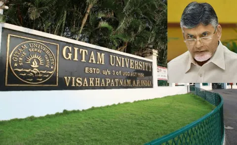 Chandrababu coalition govt Plans To Give Govt Land To GITAM institutions