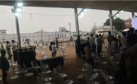 CM Chandrababu's Meeting In Nagari Falls Flat