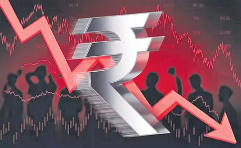 Indian rupee has fallen to historic lows against the US dollar2