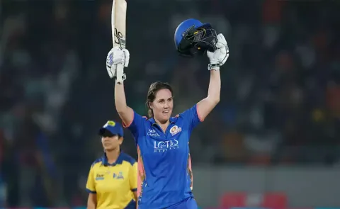 Nat Sciver-Brunt becomes first centurion in WPL history