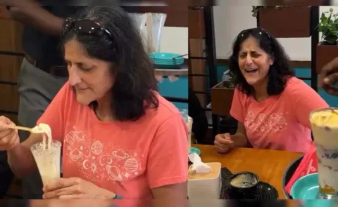 Sunita Williams Enjoys Falooda In Kerala Goes Viral