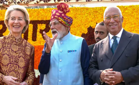 Von Der Leyen shares glimpses from Republic Day parade