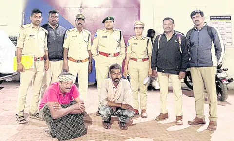 టేకు చెట్లు నరికిన ఇద్దరి రిమాండ్‌