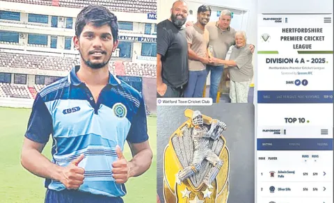 Wicketkeeper Batsman Aashwin Ssuraj Wins Best Batsman Award In England9