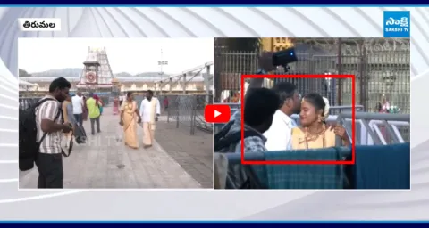 Newly Married Couple Photoshoot In Tirumala  1