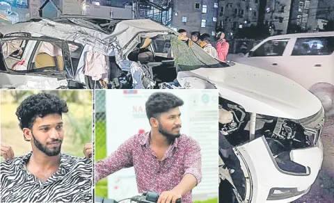  Huge Road Accident In Medipalli