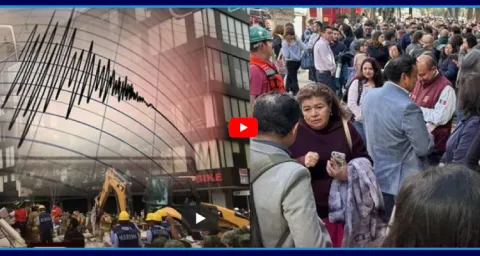 Strong Earthquake Shakes Mexico City  1