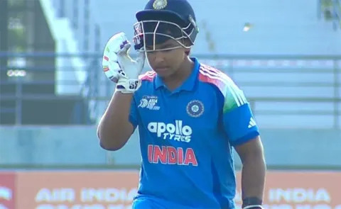 India U19 posted a total of 300 runs Against South Africa U193