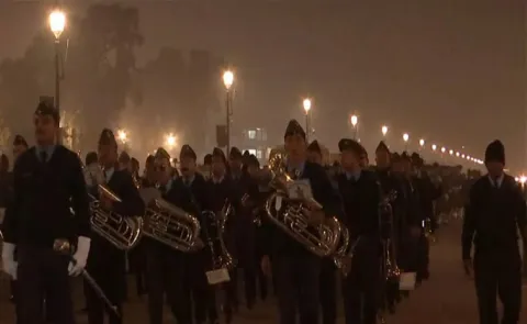 Republic Day rehearsals continued at India Gate