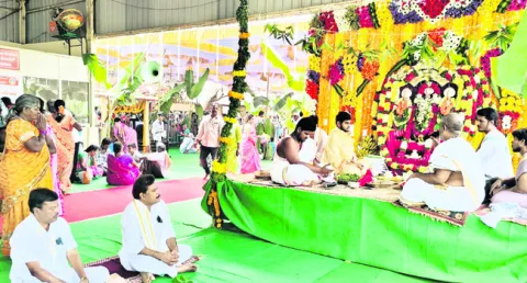 సుందరగిరిపై కల్యాణోత్సవాలు ప్రారంభం 