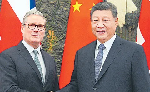 UK PM Keir Starmer meets Chinese President Xi Jinping