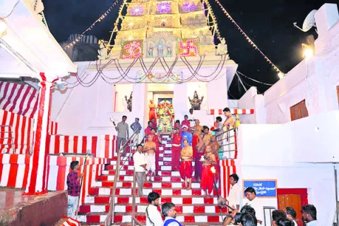 వైభవంగా హంసవాహన సేవ 