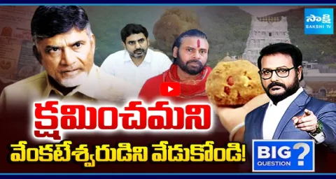 Big Question Debate On Chandrababu Govt Cheap Politics On Tirumala Laddu 1
