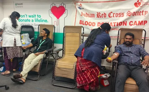 Blood Donation Camp Organized by NBFC Sarathi Finance