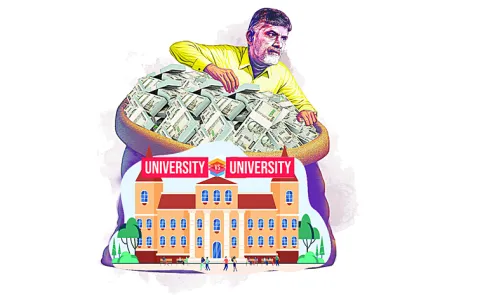 Chandrababu naidu sketch to divert university funds