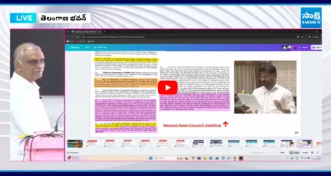 Harish Rao Exposes CM Revanth Lies On Krishna Water Issue 5