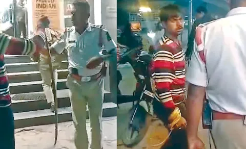 Drunk And driving Auto Driver Halchal With Snake In Hyderabad