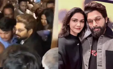 Allu Arjun Wife Sneha Mobbed By Fans Cafe Niloufer