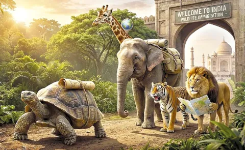 Sakshi Funday Special Story: Foreign animals in Indian forests